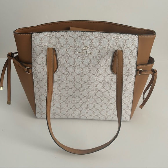 Nanette Lepore Logo Double Handle Shoulder Bag - Picture 1 of 8